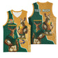 Personalised South Africa And Australia Rugby Basketball Jersey 2024 Springboks Wallabies Mascots Together - African Pride