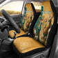 Personalised South Africa And Australia Rugby Car Seat Cover 2024 Springboks Wallabies Mascots Together