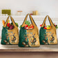 Personalised South Africa And Australia Rugby Grocery Bag 2024 Springboks Wallabies Mascots Together