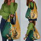 Personalised South Africa And Australia Rugby Grocery Bag 2024 Springboks Wallabies Mascots Together