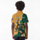 Personalised South Africa And Australia Rugby Kid Polo Shirt 2024 Springboks Wallabies Mascots Together