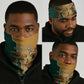 Personalised South Africa And Australia Rugby Neck Gaiter 2024 Springboks Wallabies Mascots Together LT14