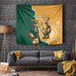 Personalised South Africa And Australia Rugby Tapestry 2024 Springboks Wallabies Mascots Together