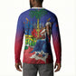 Catherine Flon Haiti Flag Day Button Sweatshirt Ayiti Cherie Coat Of Arms