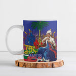 Catherine Flon Haiti Flag Day Ceramic Mug Ayiti Cherie Coat Of Arms