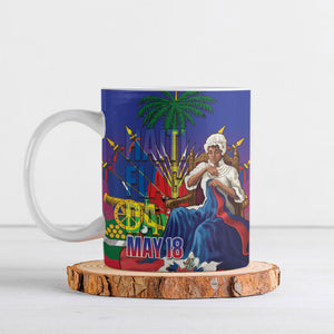 Catherine Flon Haiti Flag Day Ceramic Mug Ayiti Cherie Coat Of Arms
