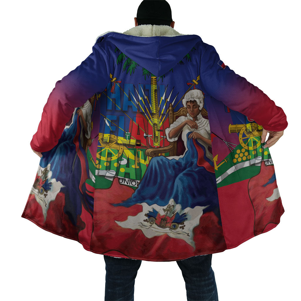 Catherine Flon Haiti Flag Day Cloak Ayiti Cherie Coat Of Arms