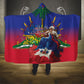 Catherine Flon Haiti Flag Day Hooded Blanket Ayiti Cherie Coat Of Arms