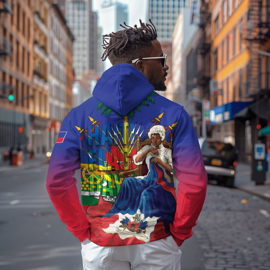 Catherine Flon Haiti Flag Day Hoodie Ayiti Cherie Coat Of Arms