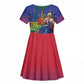 Catherine Flon Haiti Flag Day Kid Short Sleeve Dress Ayiti Cherie Coat Of Arms