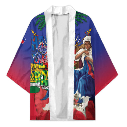 Catherine Flon Haiti Flag Day Kimono Ayiti Cherie Coat Of Arms