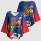 Catherine Flon Haiti Flag Day Kimono Sleeve Blouse Ayiti Cherie Coat Of Arms