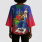 Catherine Flon Haiti Flag Day Kimono Sleeve Blouse Ayiti Cherie Coat Of Arms