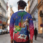 Catherine Flon Haiti Flag Day Long Sleeve Button Shirt Ayiti Cherie Coat Of Arms