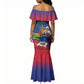 Catherine Flon Haiti Flag Day Mermaid Dress Ayiti Cherie Coat Of Arms