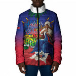 Catherine Flon Haiti Flag Day Padded Jacket Ayiti Cherie Coat Of Arms