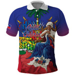 Catherine Flon Haiti Flag Day Polo Shirt Ayiti Cherie Coat Of Arms