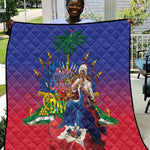 Catherine Flon Haiti Flag Day Quilt Ayiti Cherie Coat Of Arms