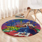 Catherine Flon Haiti Flag Day Round Carpet Ayiti Cherie Coat Of Arms