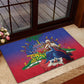 Catherine Flon Haiti Flag Day Rubber Doormat Ayiti Cherie Coat Of Arms