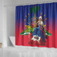 Catherine Flon Haiti Flag Day Shower Curtain Ayiti Cherie Coat Of Arms