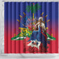 Catherine Flon Haiti Flag Day Shower Curtain Ayiti Cherie Coat Of Arms