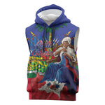 Catherine Flon Haiti Flag Day Sleeveless Hoodie Ayiti Cherie Coat Of Arms
