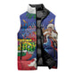Catherine Flon Haiti Flag Day Sleeveless Puffer Jacket Ayiti Cherie Coat Of Arms