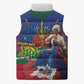 Catherine Flon Haiti Flag Day Sleeveless Puffer Jacket Ayiti Cherie Coat Of Arms