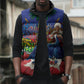 Catherine Flon Haiti Flag Day Sleeveless Puffer Jacket Ayiti Cherie Coat Of Arms