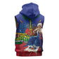 Catherine Flon Haiti Flag Day Sleeveless Zip Hoodie Ayiti Cherie Coat Of Arms