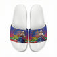 Catherine Flon Haiti Flag Day Slide Sandals Ayiti Cherie Coat Of Arms