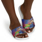Catherine Flon Haiti Flag Day Slide Sandals Ayiti Cherie Coat Of Arms