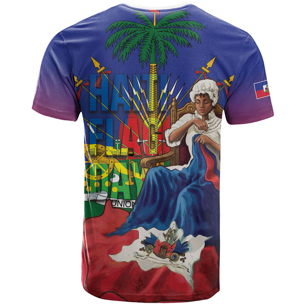 Catherine Flon Haiti Flag Day T shirt Ayiti Cherie Coat Of Arms