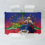 Catherine Flon Haiti Flag Day Tablecloth Ayiti Cherie Coat Of Arms