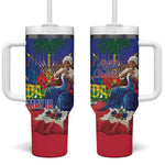 Catherine Flon Haiti Flag Day Tumbler With Handle Ayiti Cherie Coat Of Arms