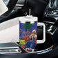 Catherine Flon Haiti Flag Day Tumbler With Handle Ayiti Cherie Coat Of Arms