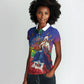Catherine Flon Haiti Flag Day Women Polo Shirt Ayiti Cherie Coat Of Arms