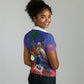 Catherine Flon Haiti Flag Day Women Polo Shirt Ayiti Cherie Coat Of Arms