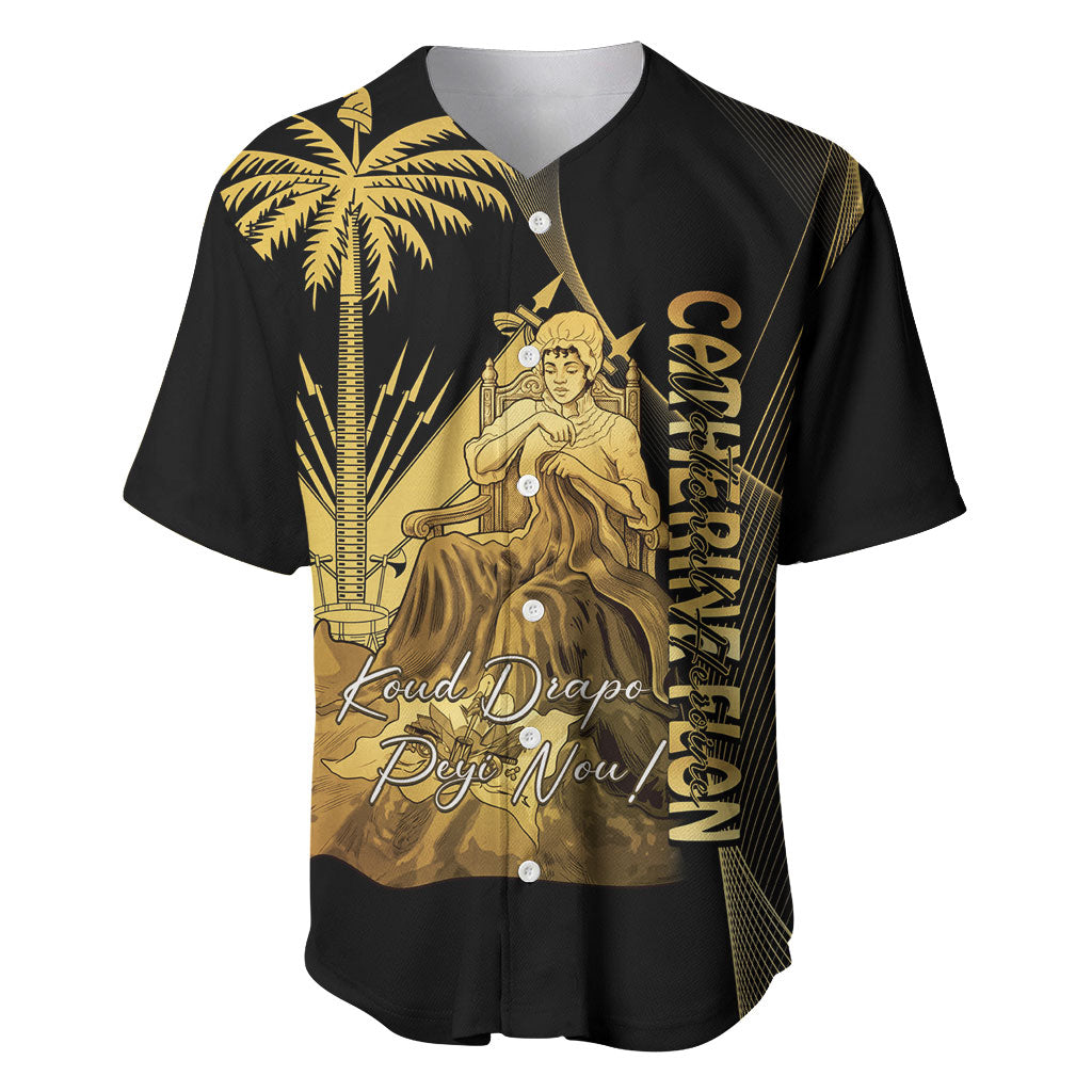 Catherine Flon Haiti Flag Day Baseball Jersey National Heroine Koud Drapo Peyi Nou