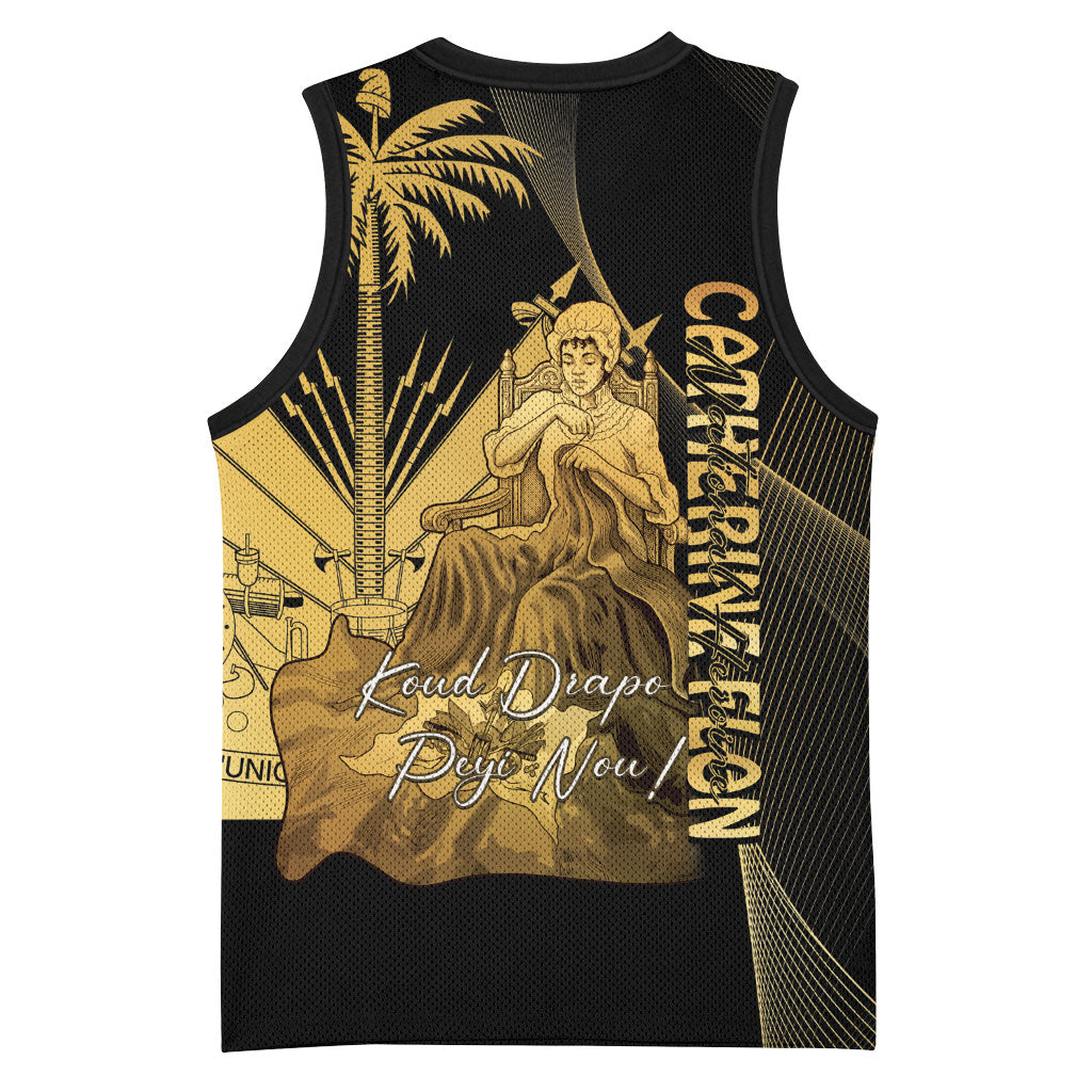 Catherine Flon Haiti Flag Day Basketball Jersey National Heroine Koud Drapo Peyi Nou