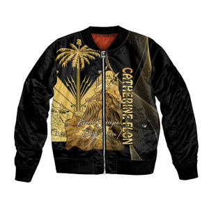 Catherine Flon Haiti Flag Day Bomber Jacket National Heroine Koud Drapo Peyi Nou