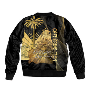 Catherine Flon Haiti Flag Day Bomber Jacket National Heroine Koud Drapo Peyi Nou