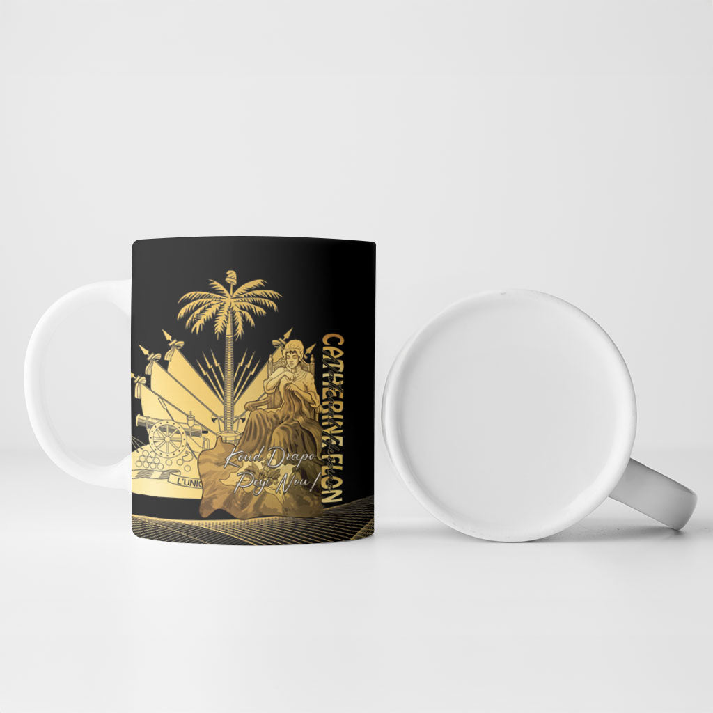 Catherine Flon Haiti Flag Day Ceramic Mug National Heroine Koud Drapo Peyi Nou
