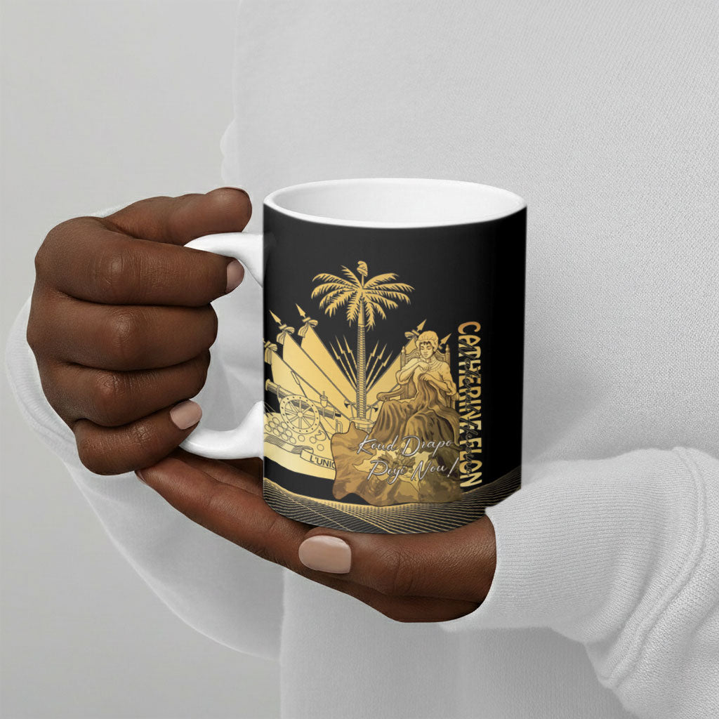 Catherine Flon Haiti Flag Day Ceramic Mug National Heroine Koud Drapo Peyi Nou