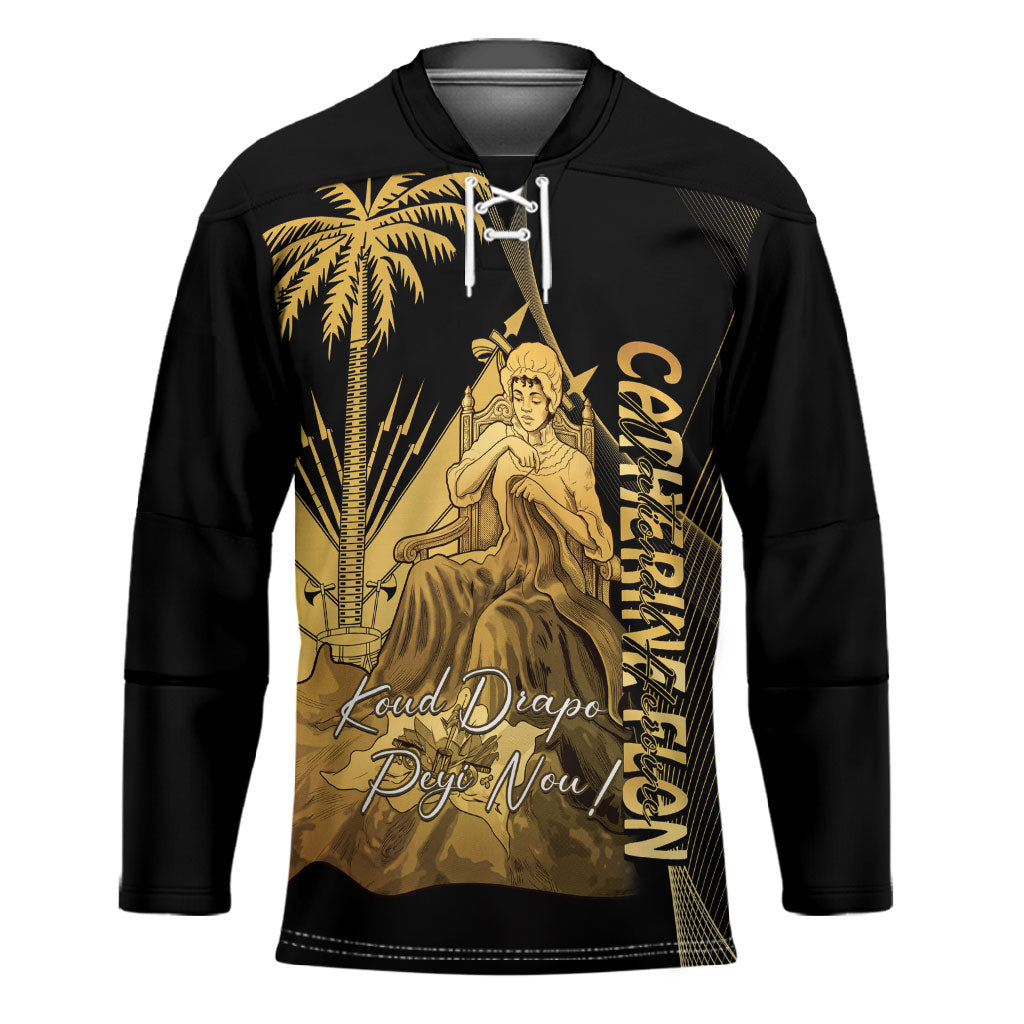 Catherine Flon Haiti Flag Day Hockey Jersey National Heroine Koud Drapo Peyi Nou