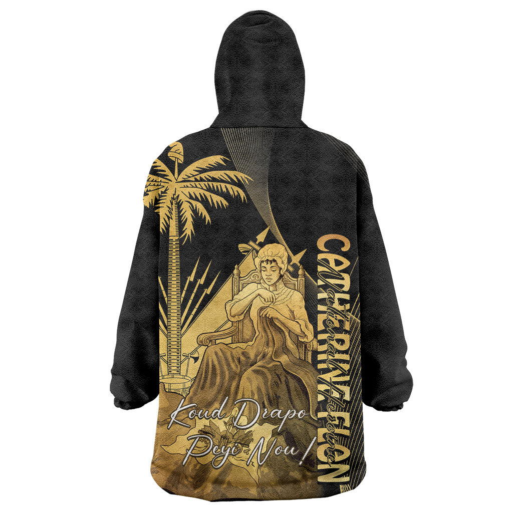 Catherine Flon Haiti Flag Day Kid Wearable Blanket Hoodie National Heroine Koud Drapo Peyi Nou
