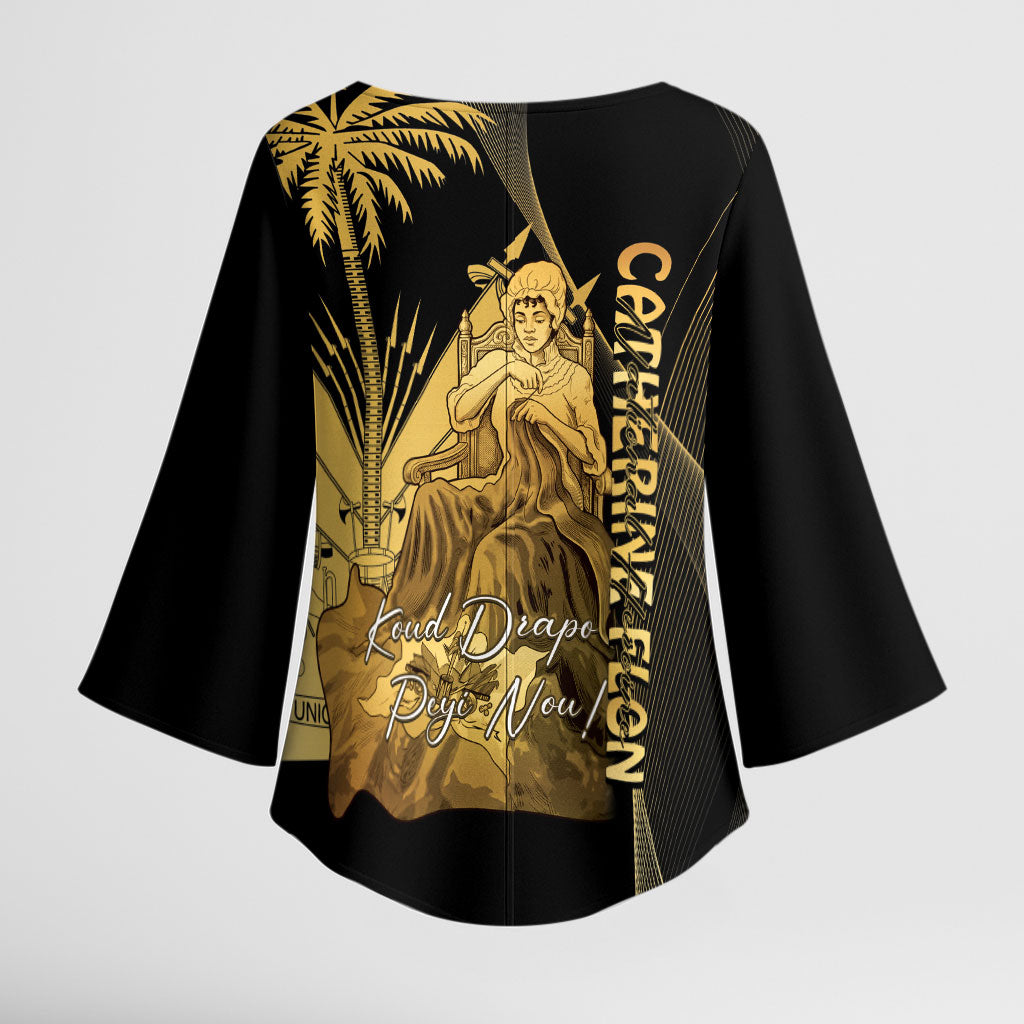 Catherine Flon Haiti Flag Day Kimono Sleeve Blouse National Heroine Koud Drapo Peyi Nou