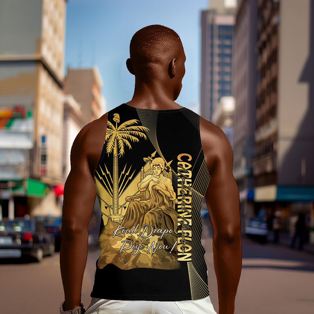 Catherine Flon Haiti Flag Day Men Tank Top National Heroine Koud Drapo Peyi Nou