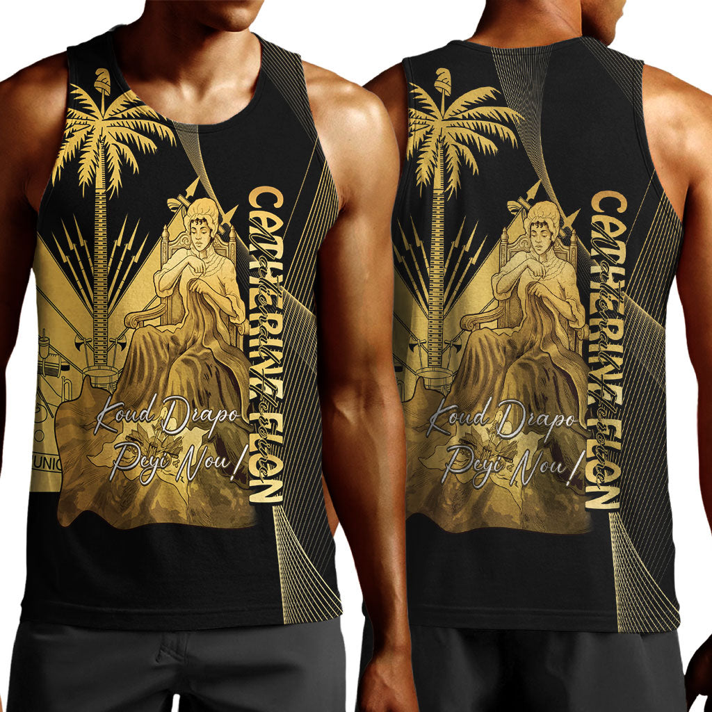 Catherine Flon Haiti Flag Day Men Tank Top National Heroine Koud Drapo Peyi Nou